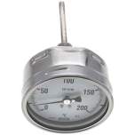 Wika TW 200100100 ES Bimetallthermometer, waagerecht D100/0 bis +200°C/100mm