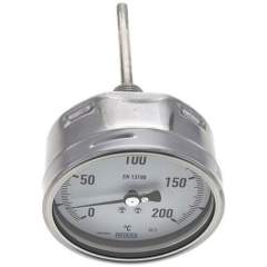 Wika TW 200100100 ES Bimetallthermometer, waagerecht D100/0 bis +200°C/100mm