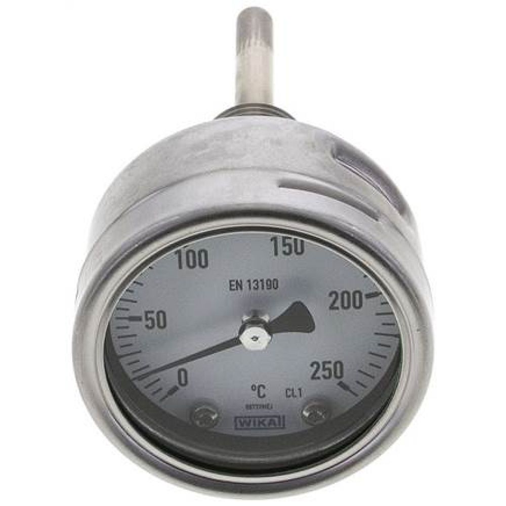 Wika TW 2506363 ES Bimetallthermometer, waagerecht D63/0 bis +250°C/63mm