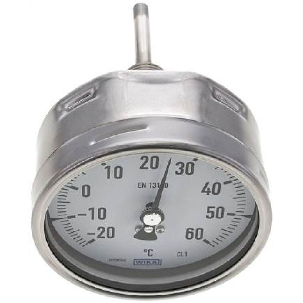 Wika TW 2610063 ES Bimetallthermometer, waagerecht D100/-20 bis +60°C/63mm