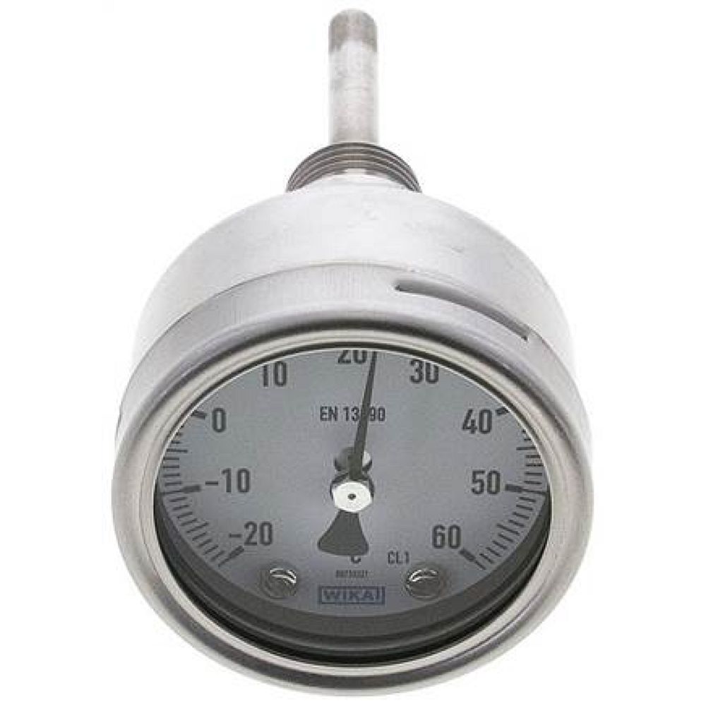 Wika TW 266363 ES Bimetallthermometer, waagerecht D63/-20 bis +60°C/63mm