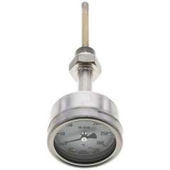 Wika TW 30063100 ES Bimetallthermometer, waagerecht D63/0 bis +300°C/100mm