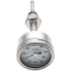 Wika TW 3006363 ES Bimetallthermometer, waagerecht D63/0 bis +300°C/63mm