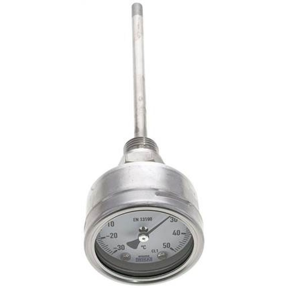 Wika TW 3563160 ES Bimetallthermometer, waagerecht D63/-30 bis +50°C/160mm