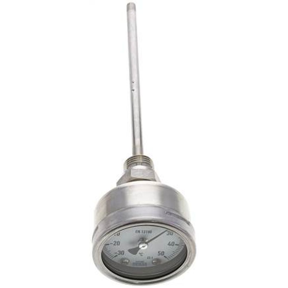 Wika TW 3563200 ES Bimetallthermometer, waagerecht D63/-30 bis +50°C/200mm