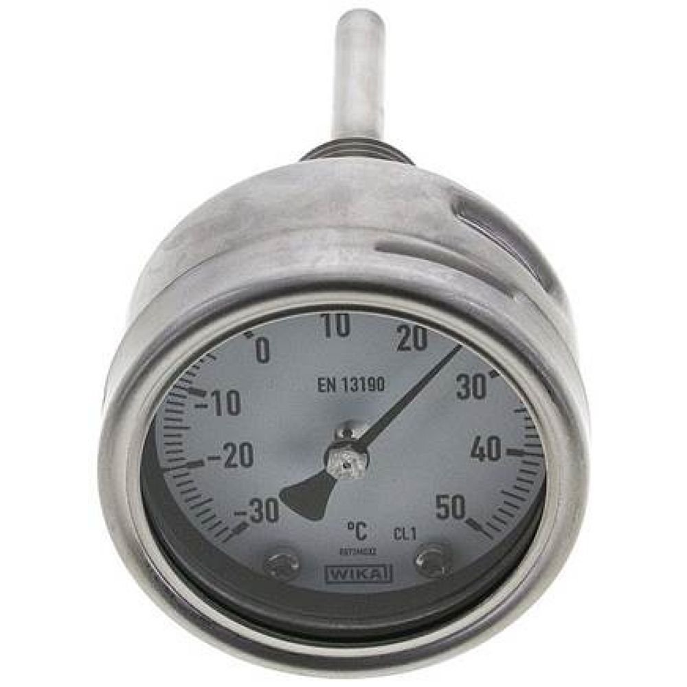 Wika TW 356363 ES Bimetallthermometer, waagerecht D63/-30 bis +50°C/63mm