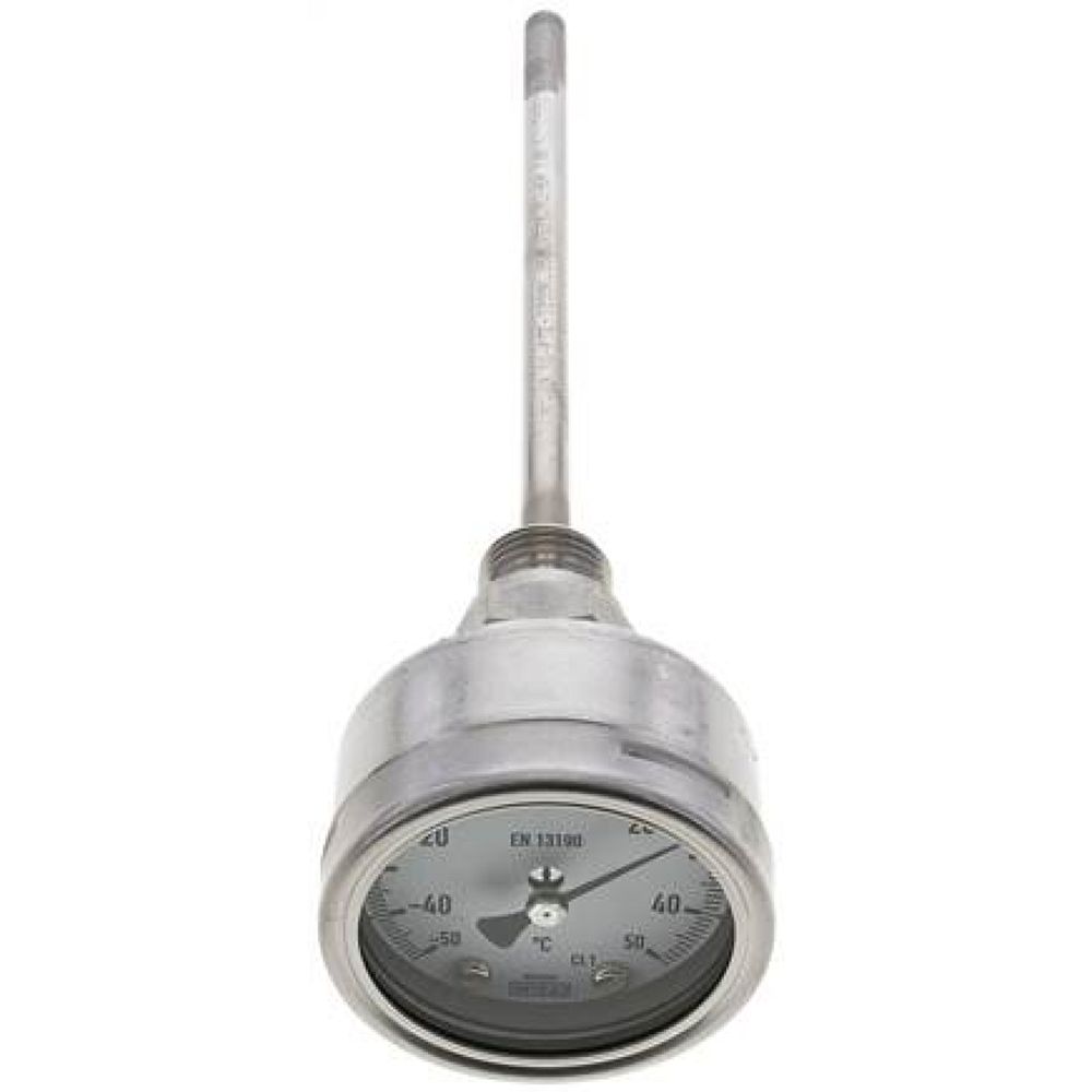 Wika TW 5563160 ES Bimetallthermometer, waagerecht D63/-50 bis +50°C/160mm