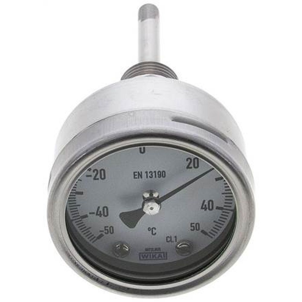 Wika TW 556363 ES Bimetallthermometer, waagerecht D63/-50 bis +50°C/63mm