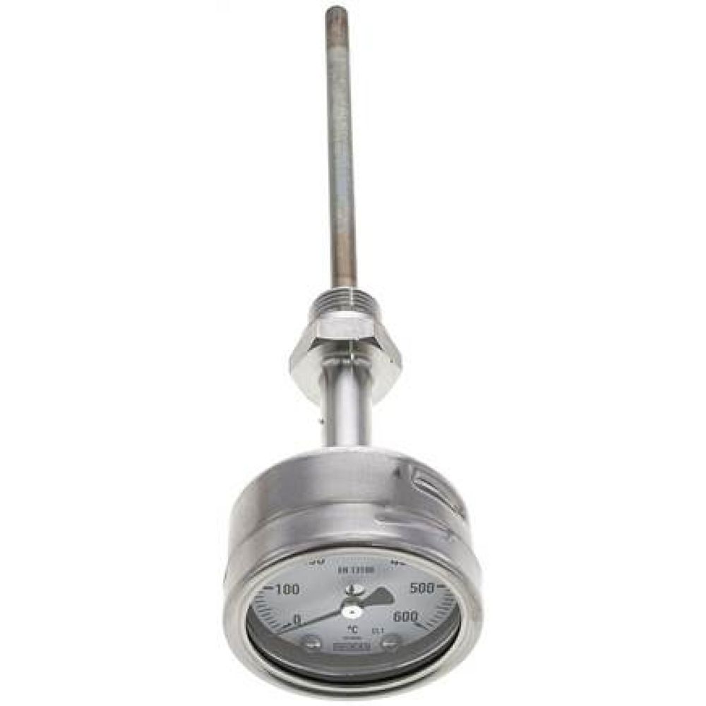 Wika TW 60063160 ES Bimetallthermometer, waagerecht D63/0 bis +600°C/160mm