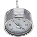 Wika TW 6010063 ES Bimetallthermometer, waagerecht D100/0 bis +60°C/63mm