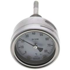 Wika TW 806363 ES Bimetallthermometer, waagerecht D63/0 bis +80°C/63mm