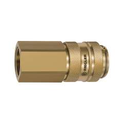Riegler 141564.Quick-connect coupling I.D. 19, Bright brass, G 3/4 IT