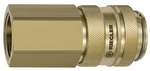 Riegler 141564.Quick-connect coupling I.D. 19, Bright brass, G 3/4 IT