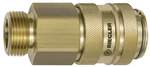 Riegler 141561.Quick-connect coupling I.D. 19, Bright brass, G 3/4 ET