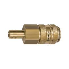 Riegler 141568.Quick-connect coupling I.D. 19, Bright brass, Sleeve I.D. 19