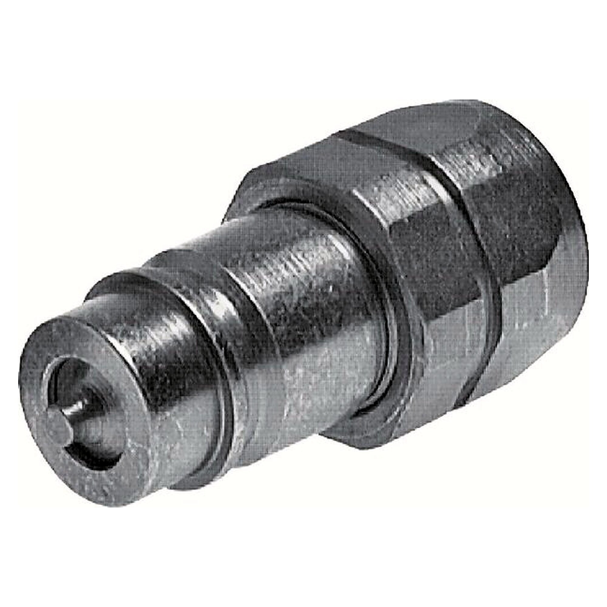 Steckkupplung ISO7241-1A, Stecker Baugröße 2A, G 3/8"(IG), Stahl verzinkt