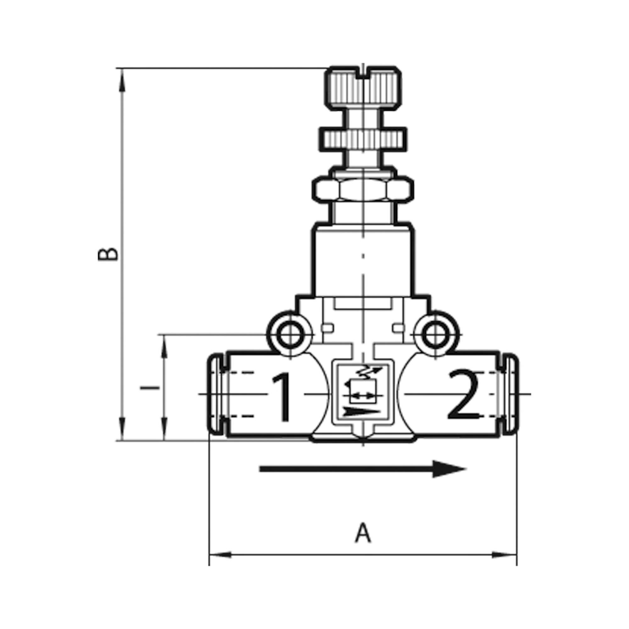 Pressure regulator »lineonline«, Hose - hose, for hose Ø 8 mm - Riegler 106742