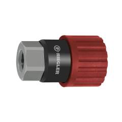 Riegler 141739.Swivel safety coupling I.D. 6, ISO 6150 C, Steel, G 1/2 IT