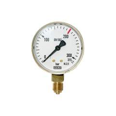 Riegler 101290. Manometer neutral, G 1/4 radial unten, Messber. 0 - 315 bar, Ø 63