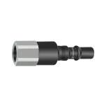 Riegler 141772.Nipple f. coupl. I.D. 8, check valve, ISO 6150 C, Steel, G 3/8 IT