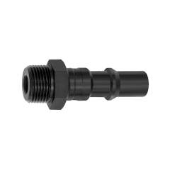 Riegler 141697.Nipple for couplings I.D. 8, ISO 6150 C, Steel, G 3/8 ET