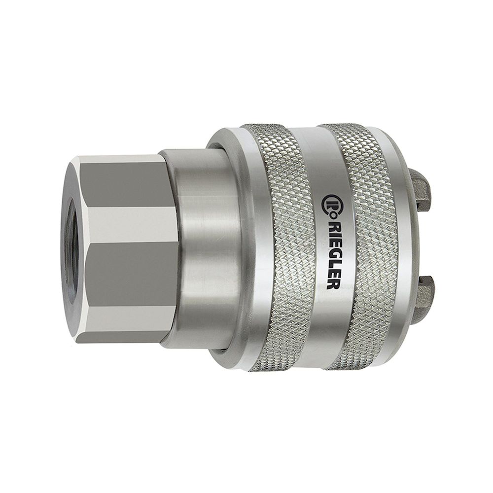 Riegler 141799. Dreh-Sicherheitskupplung NW 11, schwere Reihe, Stahl, G 1/2 IG