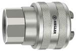 Riegler 141799.Swivel safety coupling I.D.11, heavy-duty series, Steel, G 1/2 IT