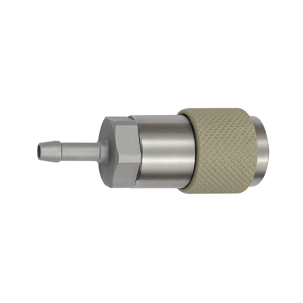 Riegler 141877.Captive swivel safety coupling I.D. 6, ISO 6150 C, I.D. 6, gray