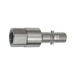 Riegler 141807.Nipple f. couplings I.D.11, check valve, 2-stage, Steel, G 1/2 IT