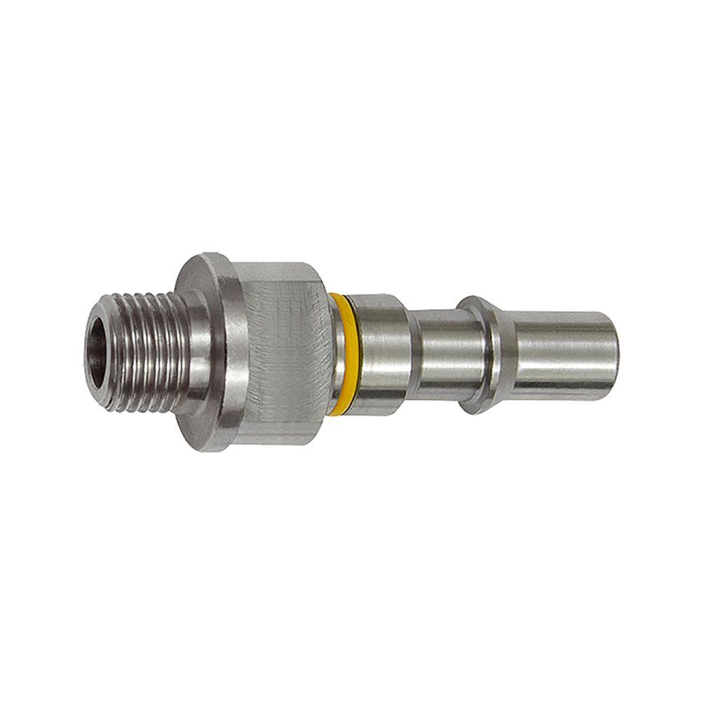 Riegler 141868.Captive nipple I.D. 6, ISO 6150 C, G 1/4 ET, yellow