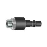 Riegler 141795. Nippel mit RSV für Kupplungen NW 11, ISO 6150 C, Stahl, G 1/2 AG