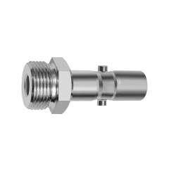 Riegler 141801.Nipple for couplings I.D. 11, Heavy-duty series, Steel, G 3/8 ET
