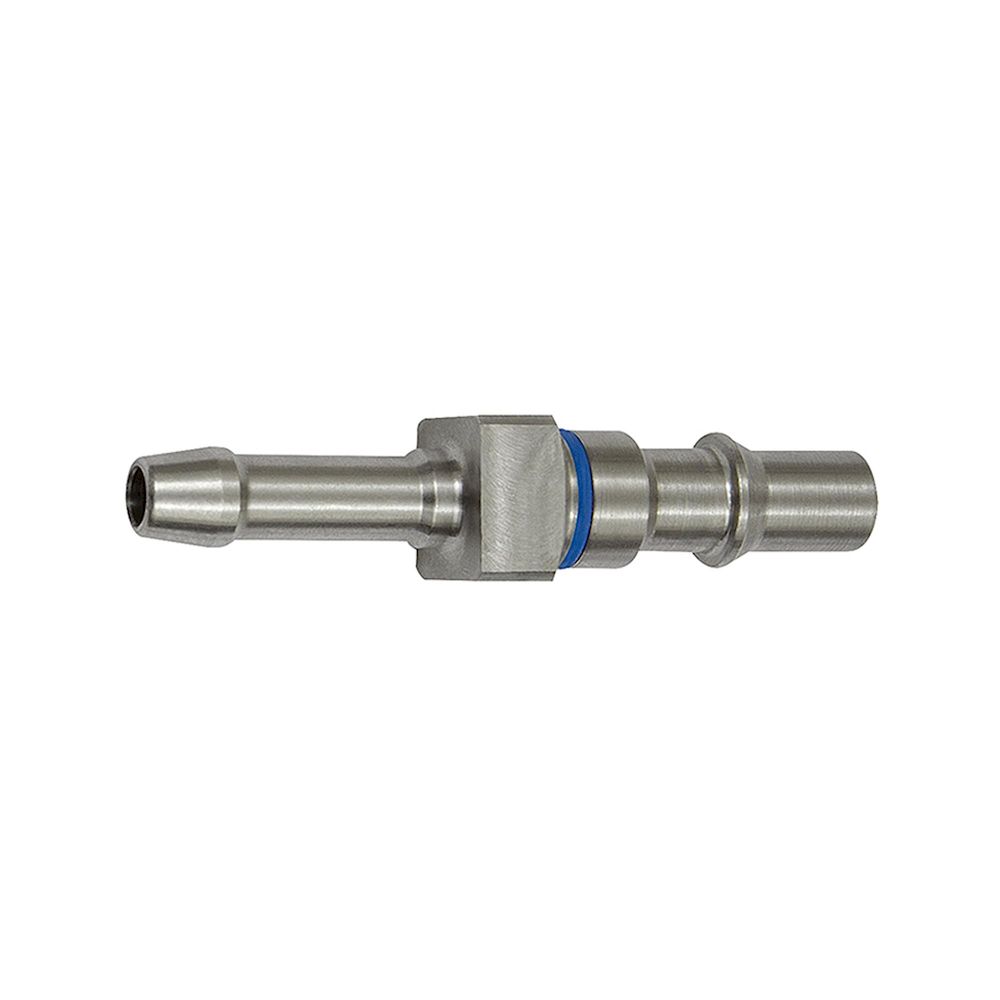 Riegler 141896.Captive plug-in connector I.D. 6, ISO 6150 C, Sleeve I.D. 8, blue