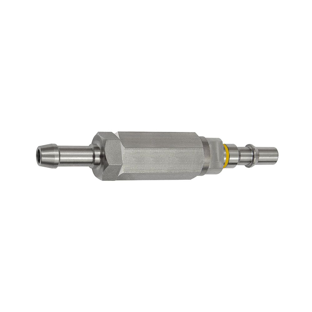 Riegler 141911.Captive plug-in connector I.D.6, ISO 6150 C, Sleeve I.D.10 yellow