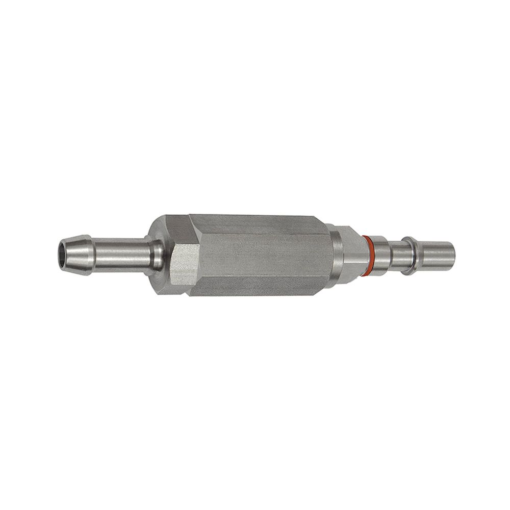 Riegler 141925.Captive plug-in connector I.D. 6, ISO 6150 C, Sleeve I.D.10, blue