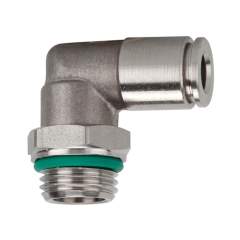 Riegler 110384.Push-in L-fitting, rotating, G 1/4 o., for hose exterior Ø 8 mm