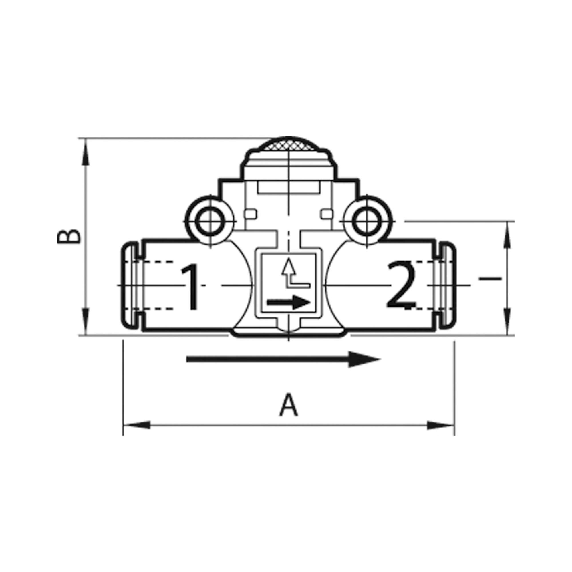 Quick relief valve »lineonline«, with silencer, for hose Ø 4 mm - Riegler 106766