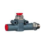 Riegler 106772.Quick relief valve, Contr. venting, G1/8 (outlet), hose 8 (inlet)