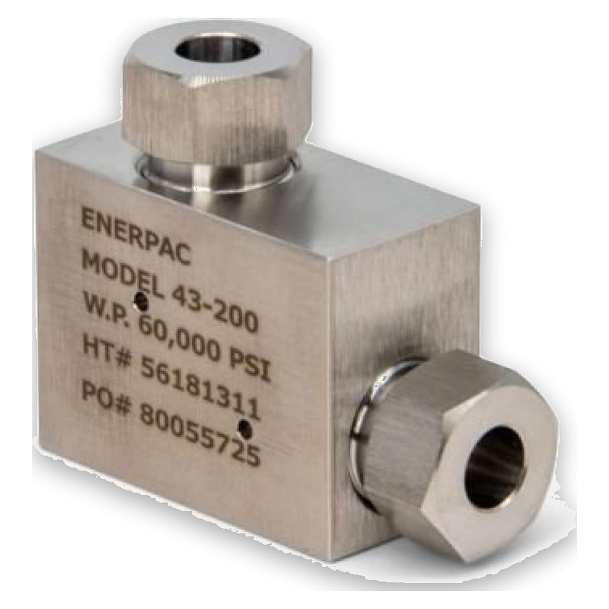 Ultrahochdruck-Verschraubung, Winkelstück, .38" konisch - Enerpac 43200