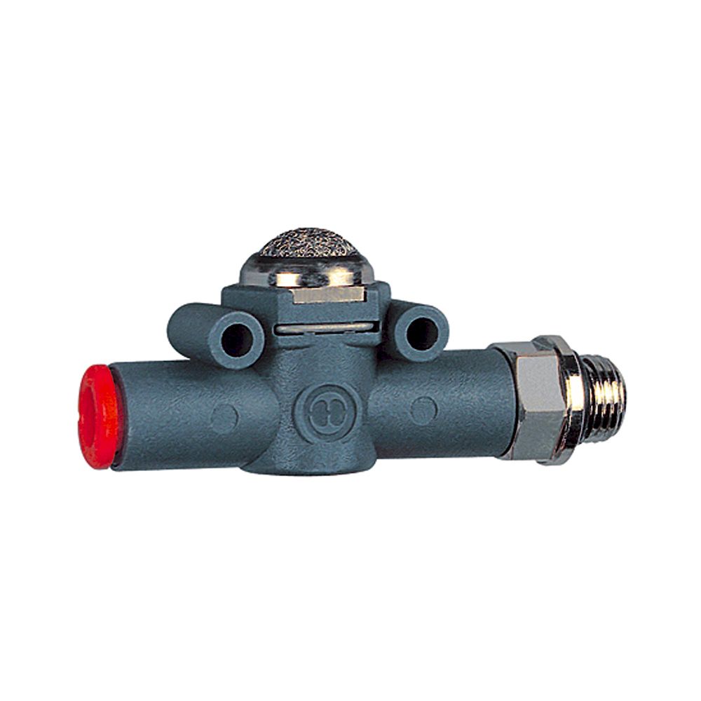 Riegler 106776.Quick relief valve »lineonline«, silencer, M5, for hose Ø 4 mm