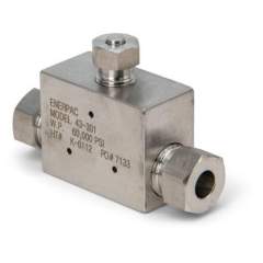 Enerpac 43301, Conexion de ultra alta presión, T para manóm, Lado de cono de 0.38 pulg, Conexión para manómetro de cono de 0.25 pulg