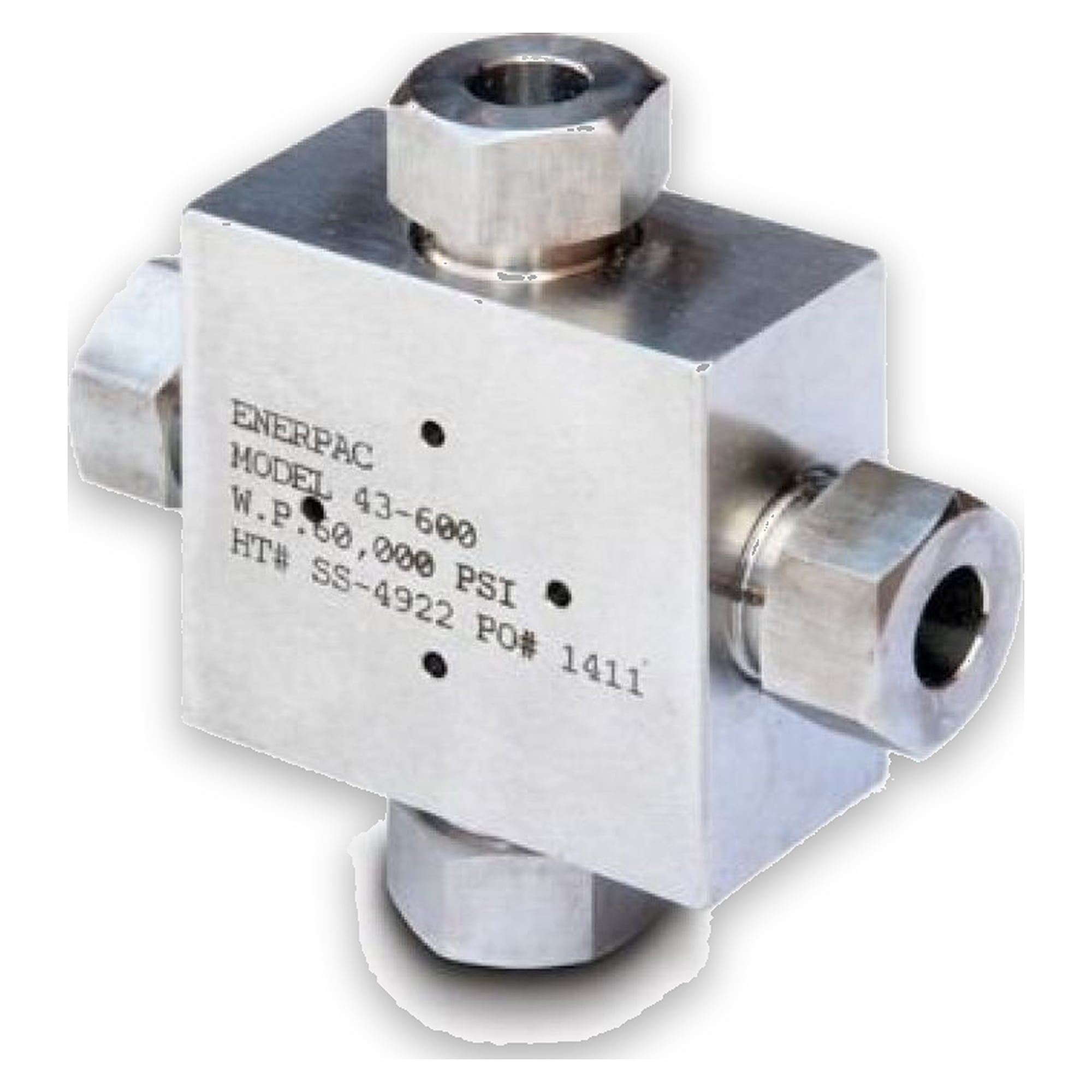Ultrahochdruck-Verschraubung, Kreuzstück, .38" konisch - Enerpac 43600