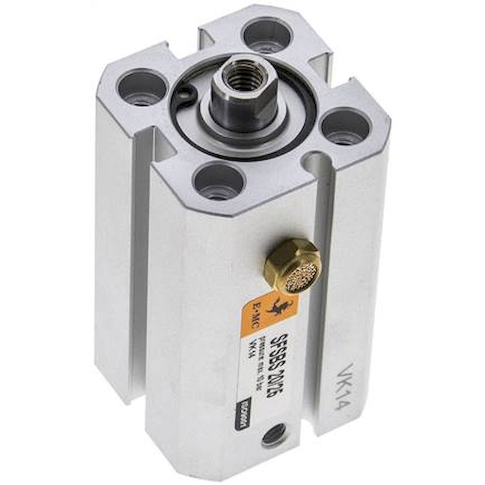 EMC SFSBS 20/25. ISO 21287 cylinders, single acting, piston 20 mm, stroke 25 mm