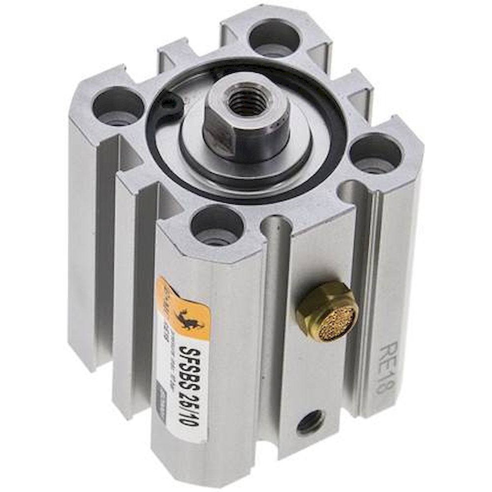 EMC SFSBS 25/10. ISO 21287 cylinders, single acting, piston 25 mm, stroke 10 mm