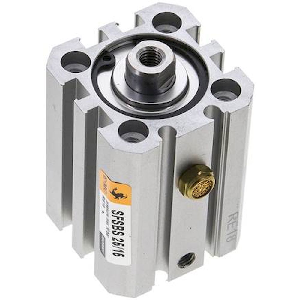 EMC SFSBS 25/15. ISO 21287 cylinders, single acting, piston 25 mm, stroke 15 mm