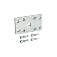 Riegler 106158.Front or floor flange, for compact cylinder, Piston Ø 25