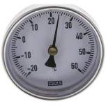 Wika TW 266340 AL Bimetallthermometer, waagerecht D63/-20 bis +60°C/40mm