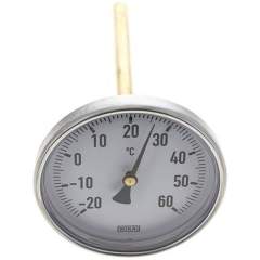 Wika TW 26100160 AL Bimetallthermometer, waagerecht D100/-20 bis +60°C/160mm