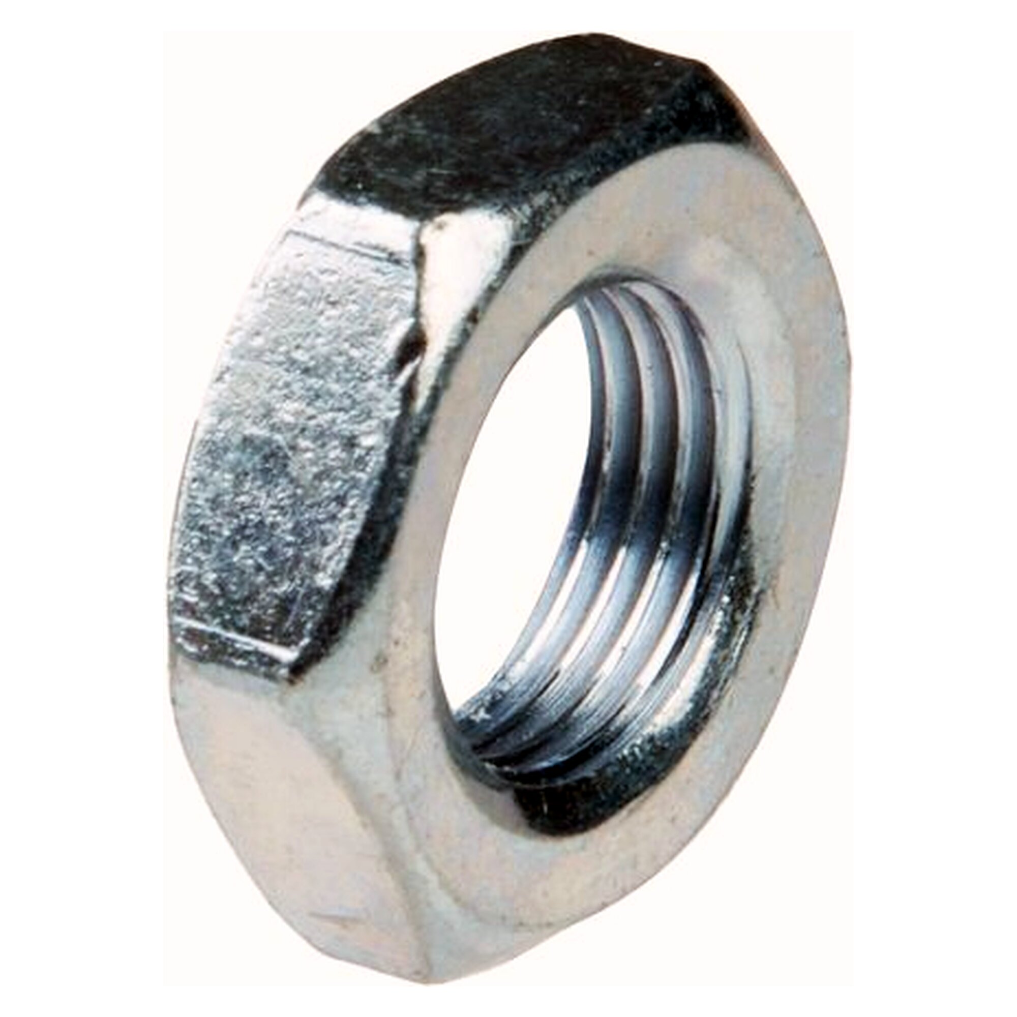 Sechskantmutter niedrig Form B DIN 439, Gewinde M 24x2, Feingewinde, Stahl verzinkt Klasse 4