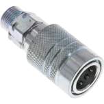 Steckkupplung ISO7241-1A, Muffe Baugr.2T, 10 S (M18x1,5)